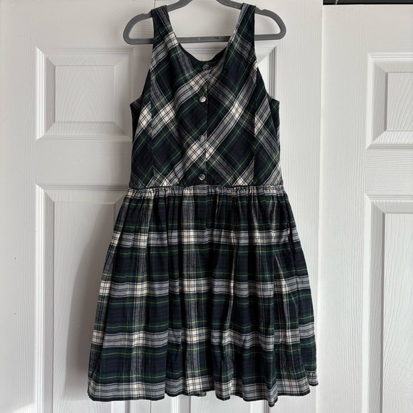 Polo Ralph Lauren Holiday Plaid Cotton Flannel Dress Girls - Picture 5 of 8